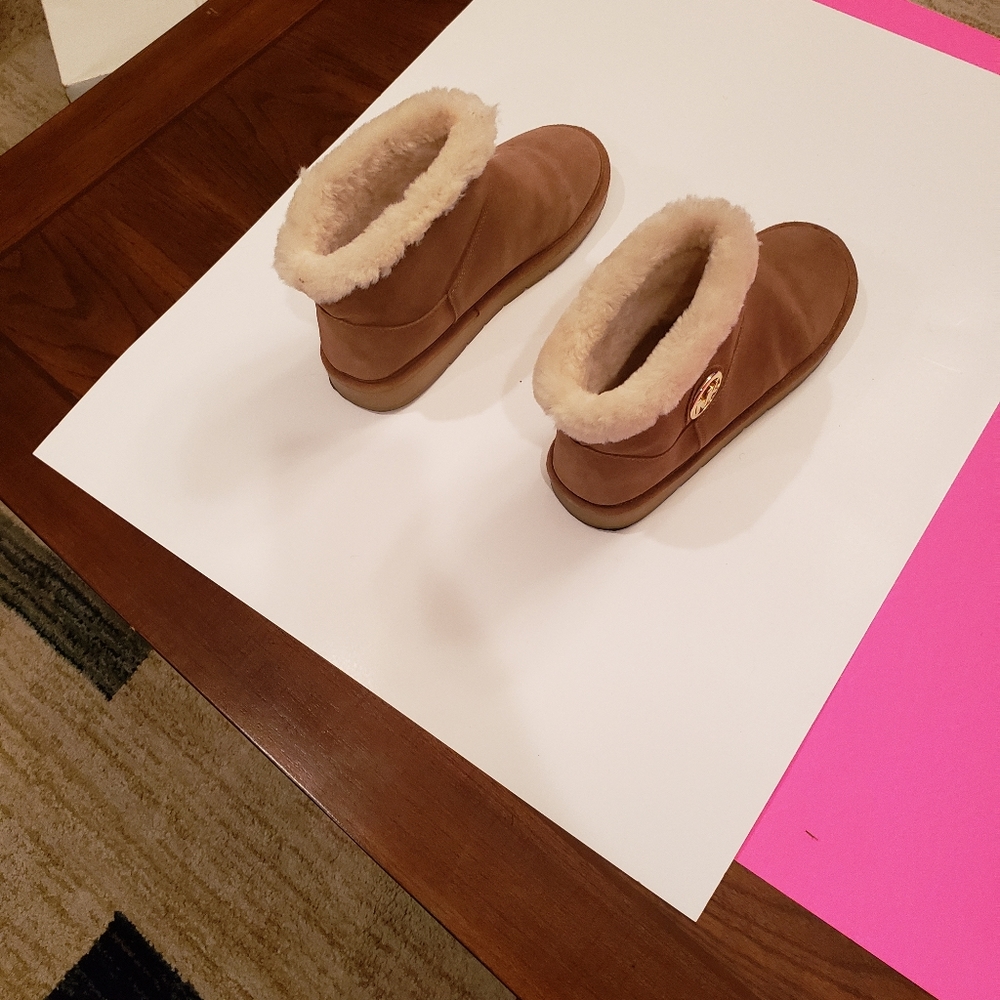 Michael Kors. Female Brown and gray Mini boots . Size 10.